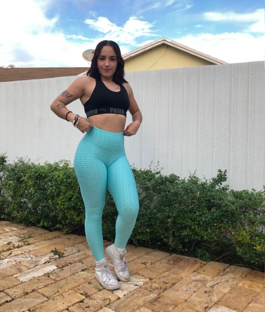 Women's Mint Green Butt Lifting Workout Yoga Leggings