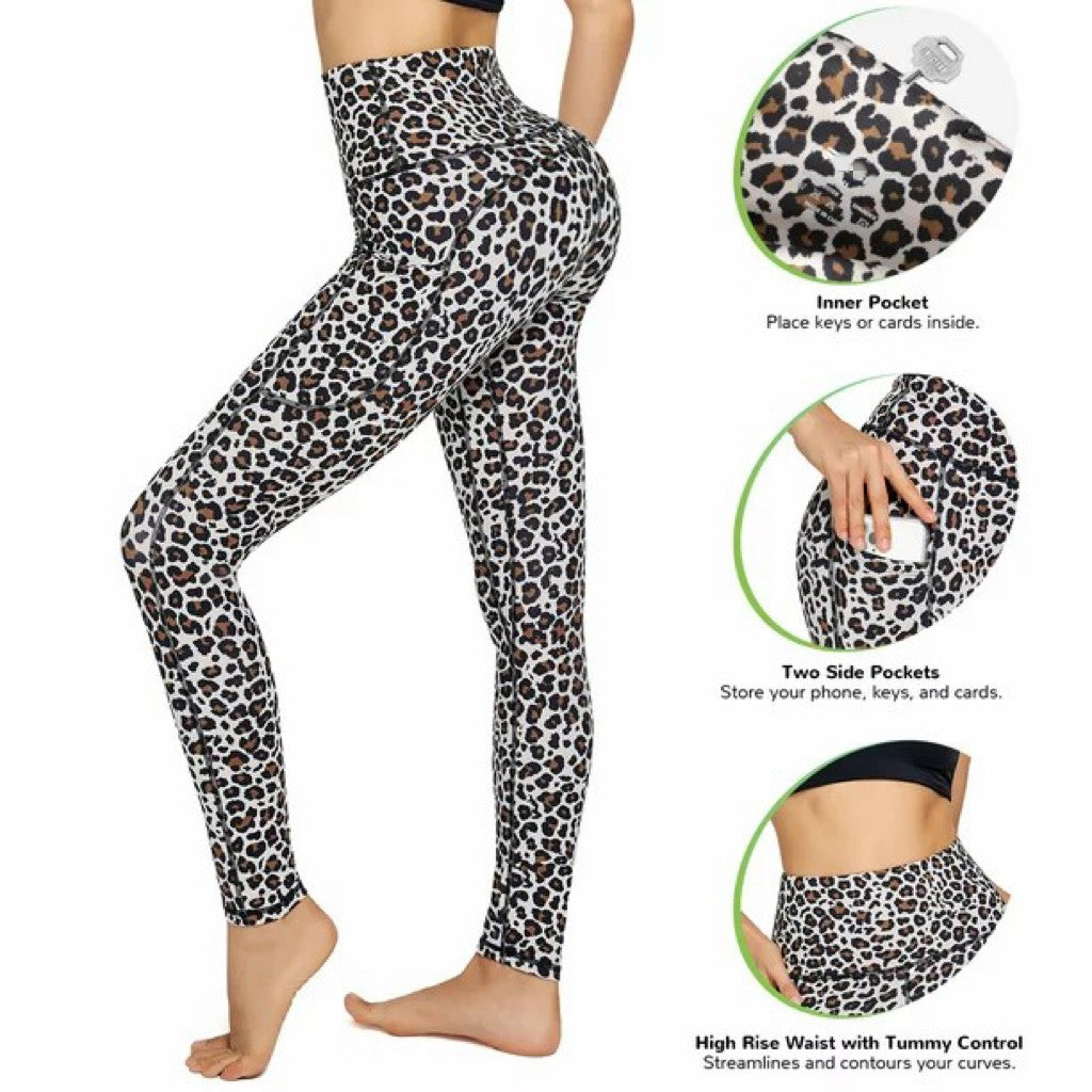 Women's Leopard Butt Lifting Yoga Leggings Workout