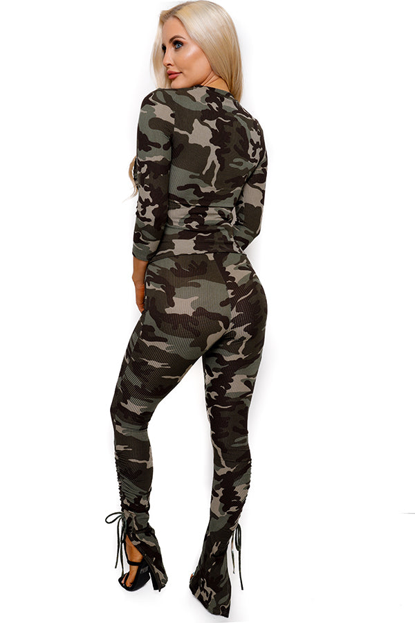Women's 2-PC Camouflage Pant Set