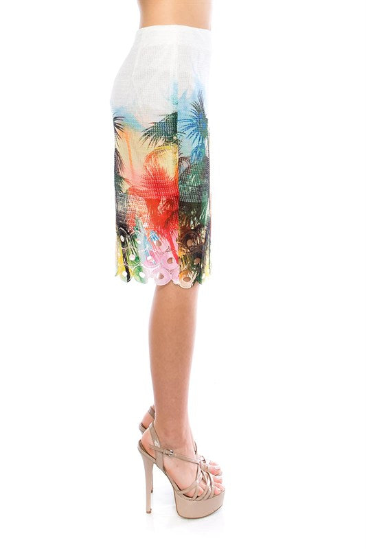 Pencil Skirt With Invisible Back Zipper