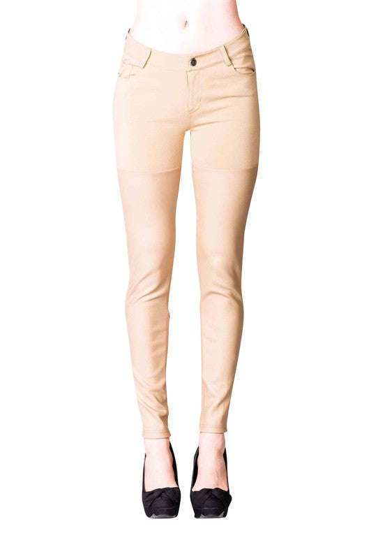 Women's Rayon Spandex Pants With Zipper