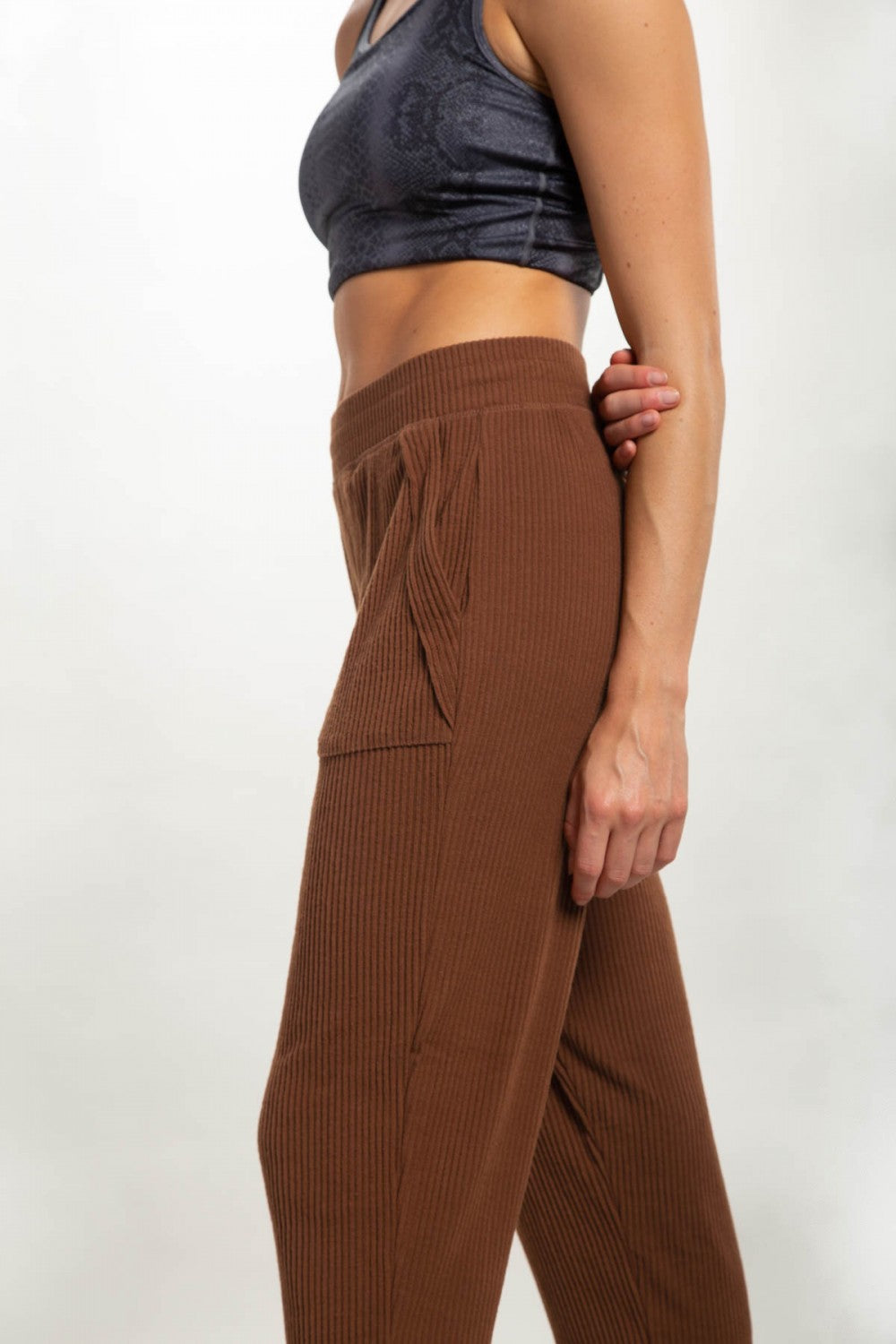 Ribbed Chill Lounge Pants with Elasticized Waistband