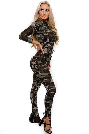 Women's 2-PC Camouflage Pant Set